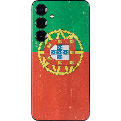 Portugal Flag Distressed Galaxy S25 Skin